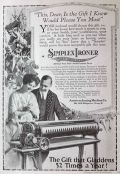 1916 Antique Simplex Ironer Ad ~ The Gift I Knew Would Please You