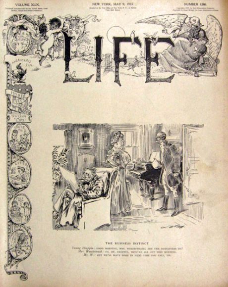 1907 Life (Humor) Magazine Cover ~ James Montgomery Flagg