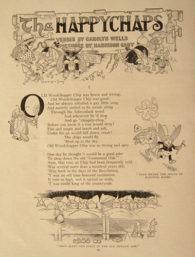 1908 The Happychaps ~ Harrison Cady Illustrated Poem