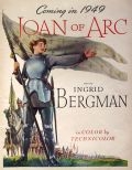 1948 Joan of Arc Movie Ad ~ Ingrid Bergman