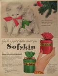 1948 Sofskin Hand Cream Ad ~ White Kittens