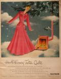 1948 Textron Quilted Robe Ad ~ C.J. Sternberg