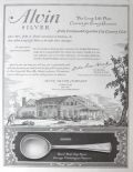 1921 Alvin Silverplate Ad ~ George Washington Pattern