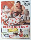1937 Beechnut Gum Ad ~ Circus Performers