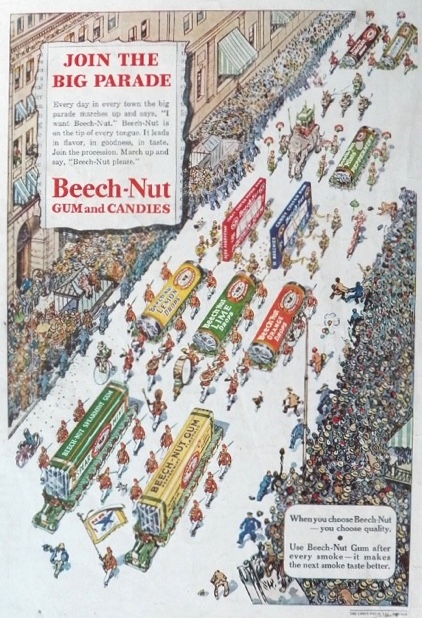 1934 Beechnut Gum & Candy Ad ~ The Big Parade