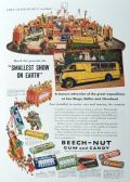 1936 Beechnut Candy & Gum Ad ~ Smallest Show on Earth