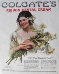 1924 Colgate Dental Cream Ad ~ Neysa McMein Bride