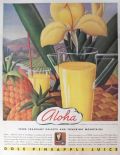 1935 Dole Pineapple Juice Ad ~ Lloyd Sexton Art