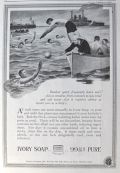 1919 Ivory Soap Ad ~ Men Swimming Water Sports