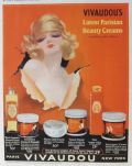 1924 Vivaudou Beauty Cream Ad ~ Henry Clive Pin-Up Art