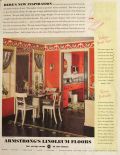 1935 Armstrong's Linoleum Ad ~ Breakfast Room