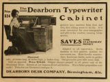1900 Dearborn Typewriter Cabinet Ad