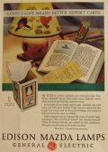 1930 Edison Mazda Lamps Ad ~ Better Report Cards