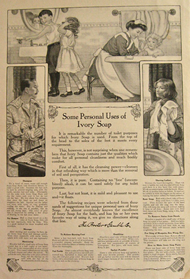 1912 Ivory Soap Ad ~ Recipes for Personal Use
