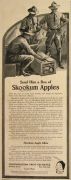 1918 Skookum Apples Ad ~ For the Boys in Camp