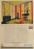 1929-Standard Plumbing Ad ~ Magic of Color