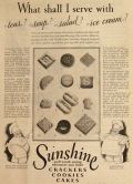 1930 Sunshine Cookies Ad ~ When to Serve