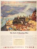 1943 WWII International Harvester Crawler Tractor Ad