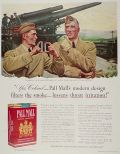 1941 WWII Pall Mall Cigarettes Ad ~ John Falter Soldiers