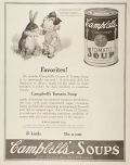 1921 Campbell's Soup Ad ~ Campbell's Kid with Bunny