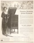 1918 New Edison Phonograph Ad ~ Frieda Hempel