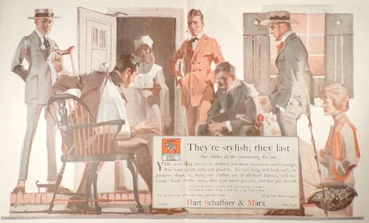 1918 Hart Schaffner Marx & Ad ~ Leon M. Gordon