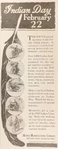 1918 Indian Motorcycle Ad ~ Indian Day