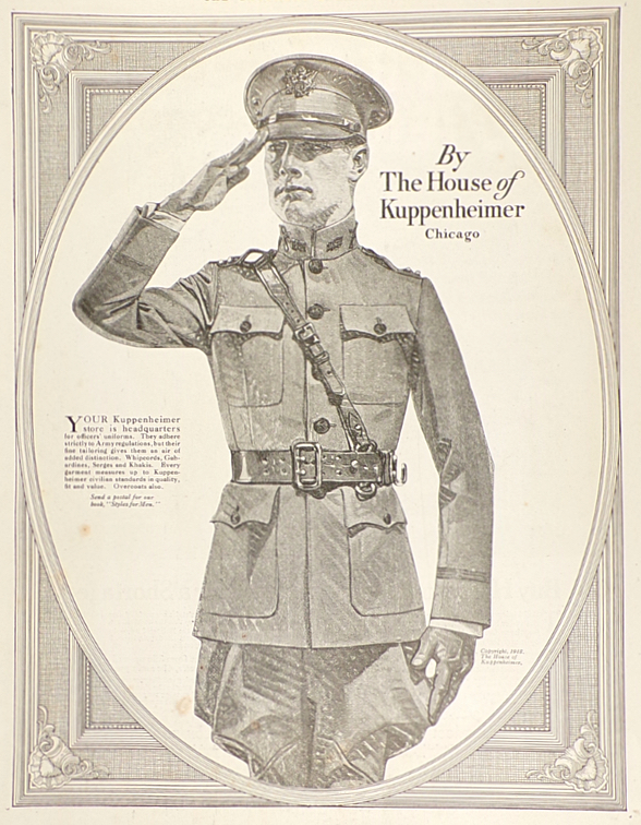 1918 Kuppenheimer Ad ~ J.C. Leyendecker ~ Officer's Uniforms