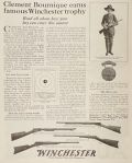 1918 Winchester Rifle Ad ~ Medal Winner Clement Bournique