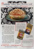 1929 Baker's Coconut Ad ~ Apple Betty Recipe