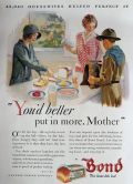 1930 Bond Bread Ad ~ Mom's Boy Scout
