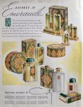 1937 Coty Emeraude Encores ~ Perfume & Bath Sets