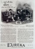 1928 Eureka Vacuum Cleaner Ad ~ Welcome the Eureka Man