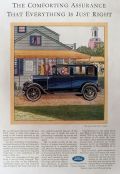 1929 Ford Town Sedan Ad ~ Comforting Assurance