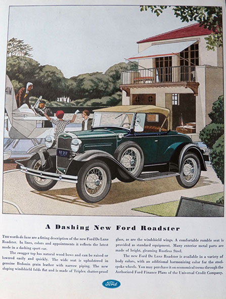 1931 Ford Roadster Ad ~ Dashing