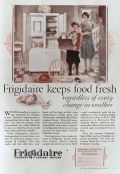 1927 Frigidaire Refrigerator Ad ~ Regardless Of Weather