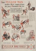 1927 Fuller Brush Ad ~ Little Santa Elves