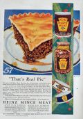 1927 Heinz Mince Meat Ad ~ That's Real Pie