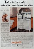 1929 Hotpoint Range Ad ~ Electric Maid
