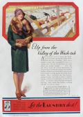 1928 Laundryowner's Ad ~ Let the Laundry Do It!