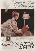 1927 Mazda Lamps Ad ~ Pearly Gray