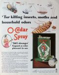 1931 O-Cedar Insect Spray Ad ~ Fragrant As Cedar
