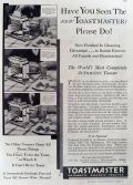 1929 Toastmaster Toaster Ad ~ No Other Toaster Does These Things
