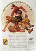 1927 Wheatena Ad ~ Frederic Stanley Football Kids