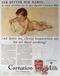 1931 Carnation Milk Ad ~ Better For Babies