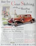 1932 Dodge Eight Ad ~ Pedal Free Shifting