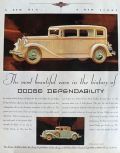 1931 Dodge Ad ~ Dodge Six & Dodge Eight