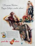 1933 Libby Pineapple Slices Ad ~ Henry Raleigh