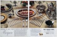 1933 Rogers Bros. Silverplate Ad ~ Marquise Pattern
