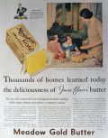 1931 Meadow Gold Butter Ad ~ June Flavor